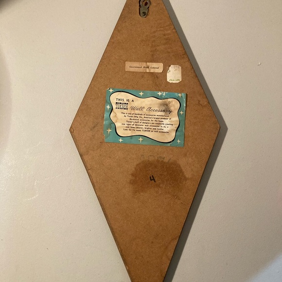 Vintage MCM Turner hand painted wall accessories 1974 - Picture 8 of 13